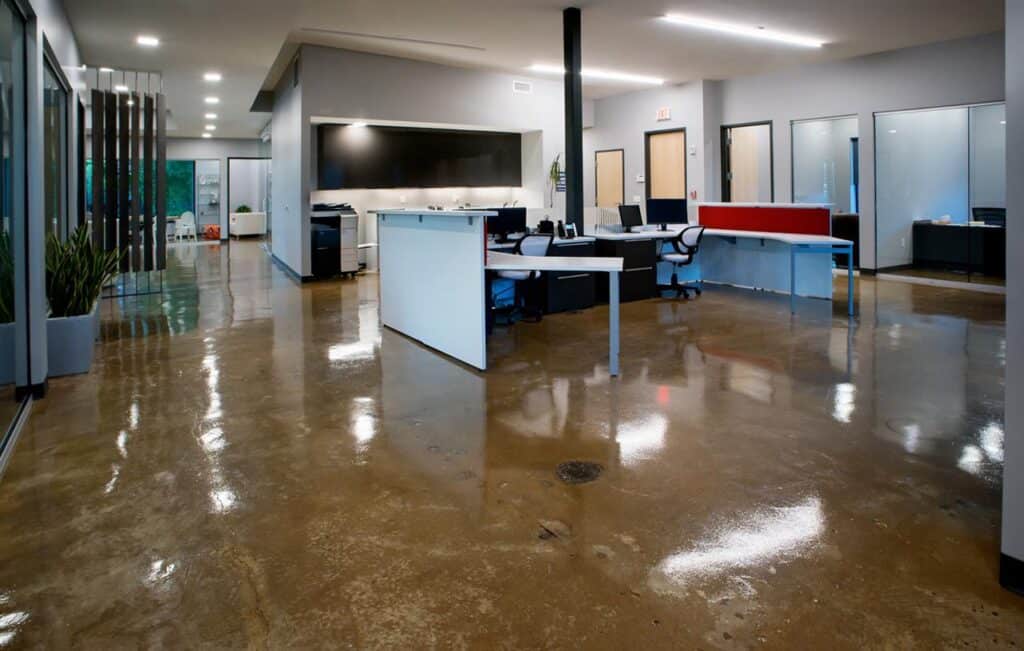 commercial epoxy floor coating by Total Concrete Coatings and Polish
