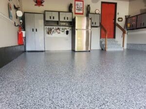 Epoxy garage flooring in Spring Lake NC