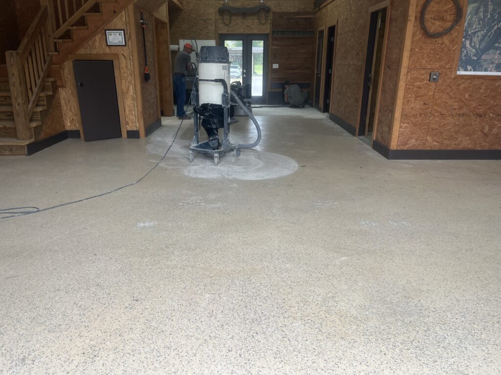 Concrete floor project photograph in Fayetteville, NC by Total Concrete Coatings and Polish