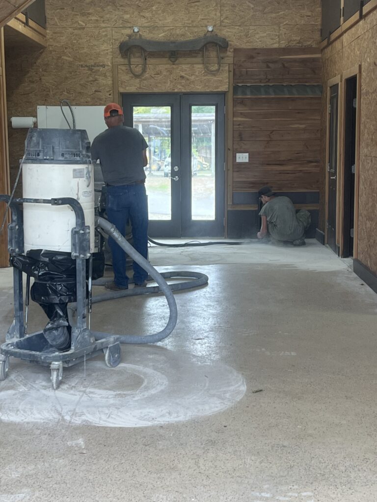Concrete floor project photograph in Fayetteville, NC by Total Concrete Coatings and Polish