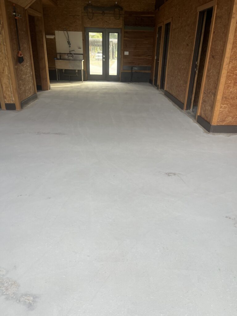Concrete floor project photograph in Fayetteville, NC by Total Concrete Coatings and Polish