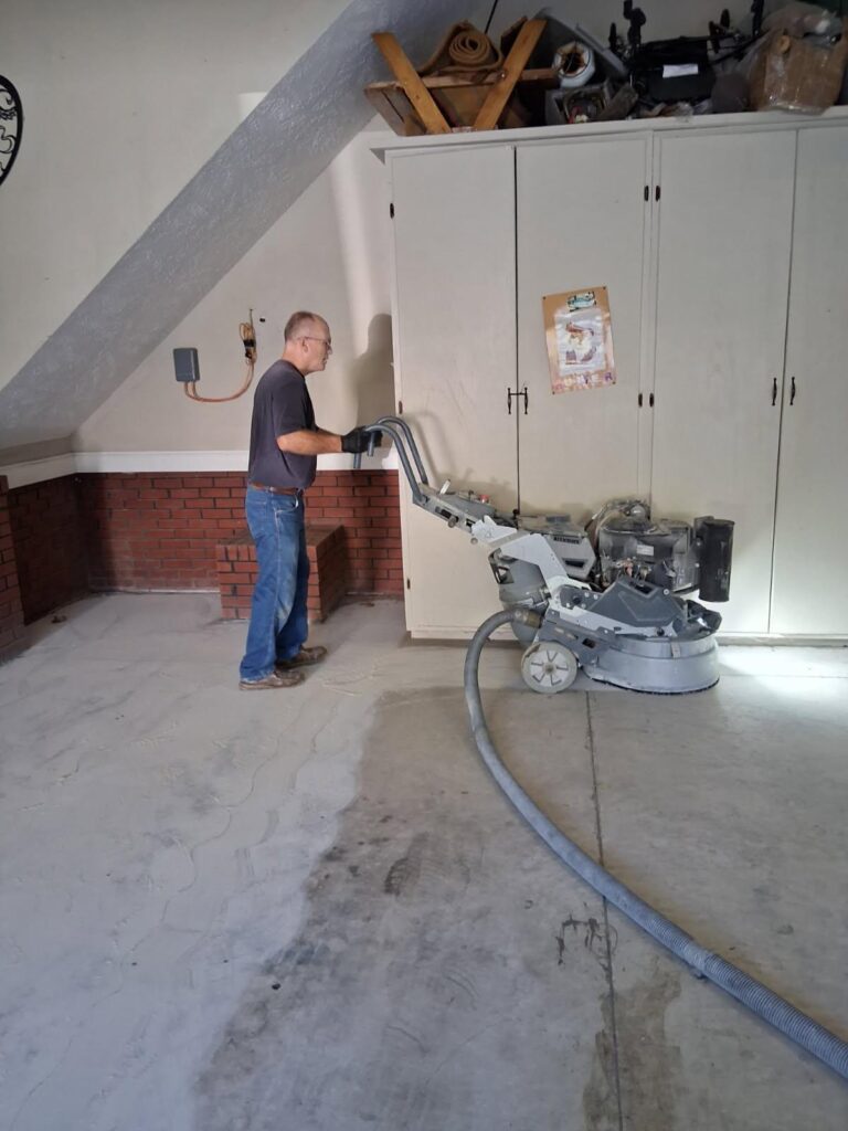 Concrete floor project photograph in Stedman, NC by Total Concrete Coatings and Polish