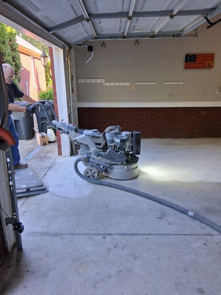 Concrete floor project photograph in Stedman, NC by Total Concrete Coatings and Polish