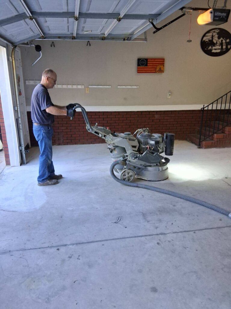 Concrete floor project photograph in Stedman, NC by Total Concrete Coatings and Polish