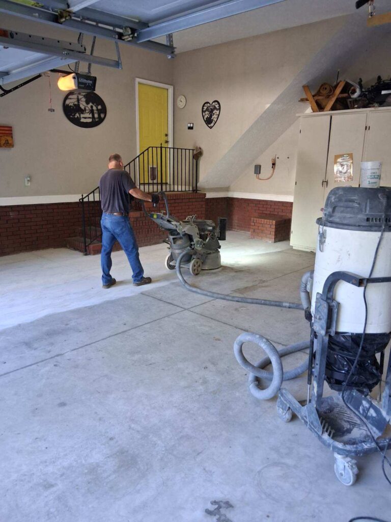 Concrete floor project photograph in Stedman, NC by Total Concrete Coatings and Polish