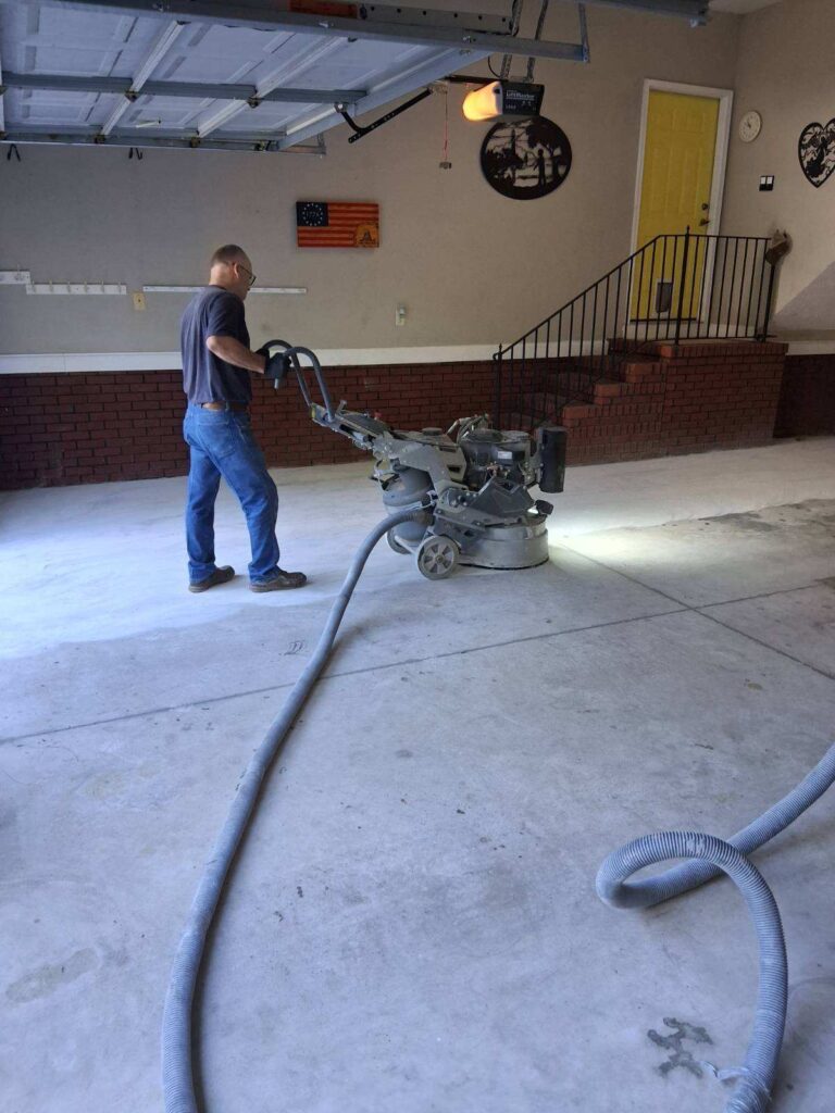 Concrete floor project photograph in Stedman, NC by Total Concrete Coatings and Polish
